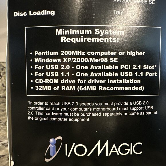 I/O MAGIC 24x10x40 External USB 2.0 CD-RW Drive Certified Hi Speed USB - New - Picture 9 of 11